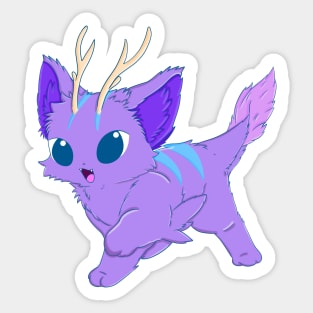 Fairy deer cat Sticker